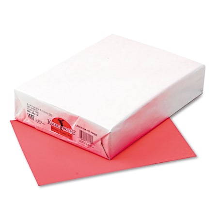 Pacon Kaleidoscope Multipurpose Paper, 24 lb Bond Weight, 8.5 x 11, Hyper Coral Red, PK500 102212